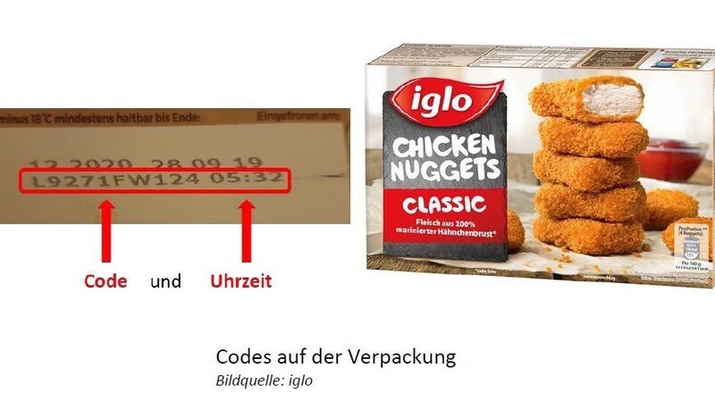 Der Hersteller iglo hat das Produkt "Chicken Nuggets Classic" zurückgerufen.