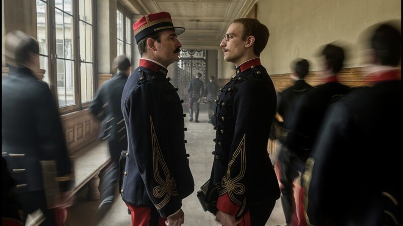 Jean Dujardin (links) als Marie-Georges Picquart, Louis Garrel als Hauptmann Alfred Dreyfus in "J'accuse".