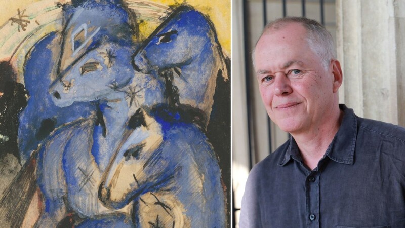 Der Münchner Autor Bernhard Jaumann hat einen spannenden Krimi über das Gemälde "Turm der blauen Pferde" von Franz Marc geschrieben.