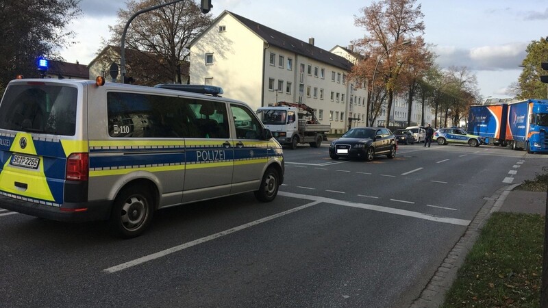 Am Dienstagmittag ereignete sich auf der Luitpoldstraße in Landshut ein Verkehrsunfall.