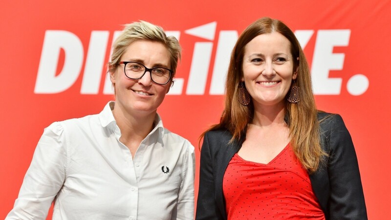 Susanne Hennig-Wellsow (l) und Janine Wissler wollen die Linke als Doppelspitze führen.