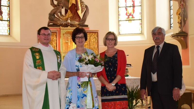 Maria Gebhard wurde von der Pfarrei St. Martin in den Ruhestand verabschiedet.