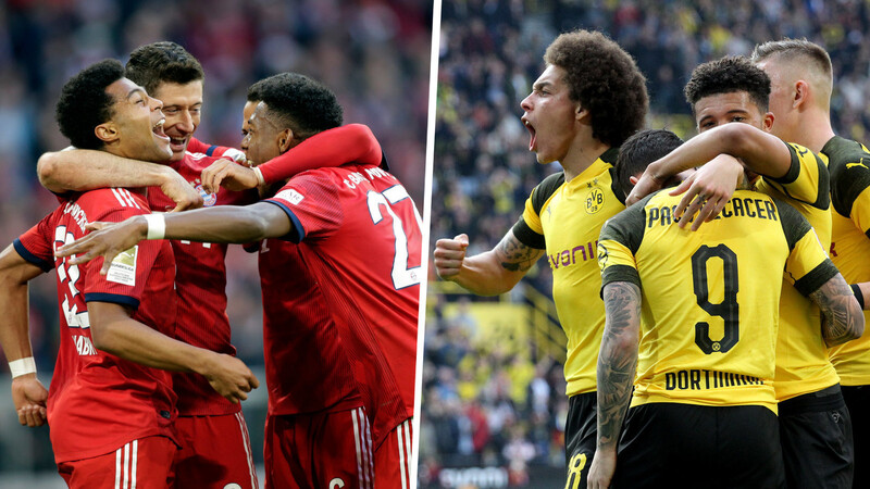 Der FC Bayern (l.) und Borussia Dortmund liefern sich diese Saison ein Kopf-an-Kopf-Duell um die Meisterschaft.
