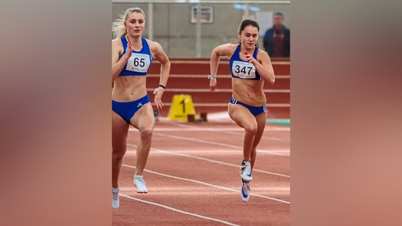 Elina Nebl im Sprint über 60 m.