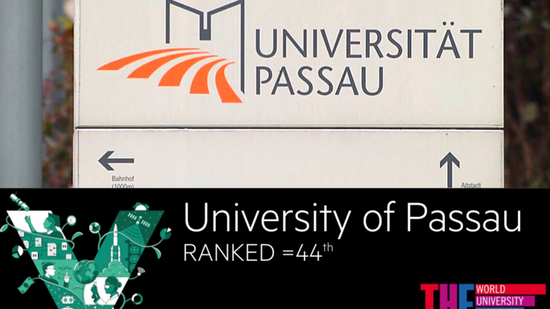 Im weltweiten Vergleich der besten jungen Universitäten belegt Passau einen starken Platz 44. In Deutschland ist sie unter den Top Drei gelistet.