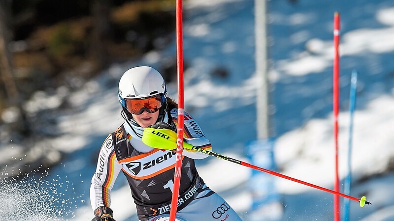 Isabella Schmelmer in Aktion. Hier beim Slalom während der bayerischen Schülermeisterschaften Mitte Februar dieses Jahres.