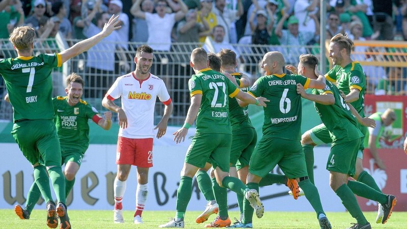 Im vergangenen Jahr scheiterte der SSV Jahn in der ersten Pokalrunde an Leipzig.