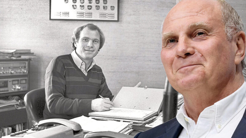 40 Jahre Uli Hoeneß: Am 1. Mai 1979 trat der Ex-Stürmer den Manager-Posten bei den Bayern, die er groß macht, an. Jetzt ist er der Präsident.