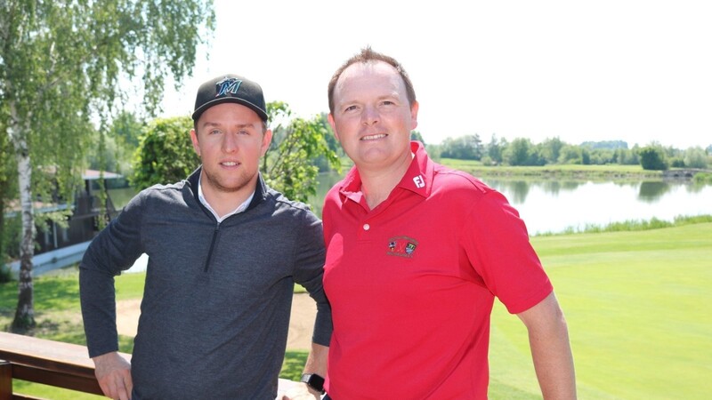 Tigers-Profi Mike Connolly (links) und Graeme Aspinall spielen im Juli Golf für den guten Zweck.