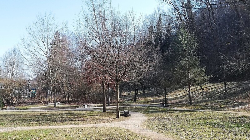 Der Europagarten ist ein schöner Platz für ein kleines Picknick oder die Mittagspause zwischendurch.