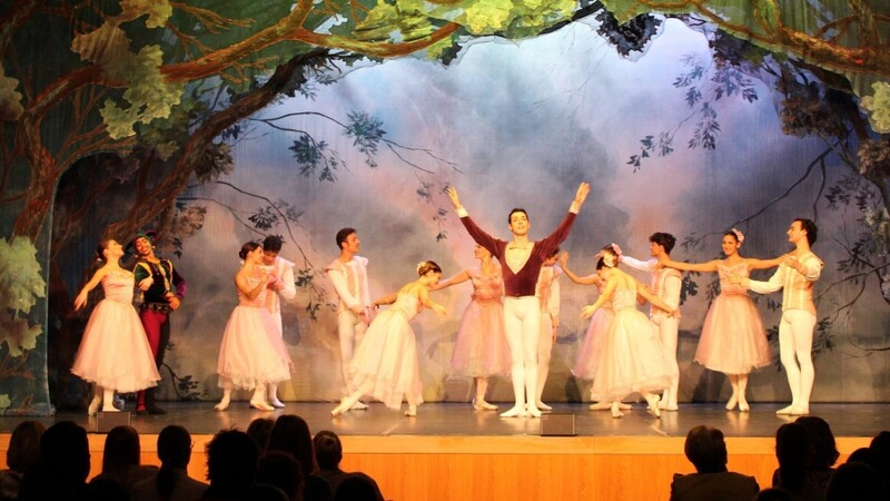 Die Tänzer setzten das Ballett Schwanensee stilecht in Szene.