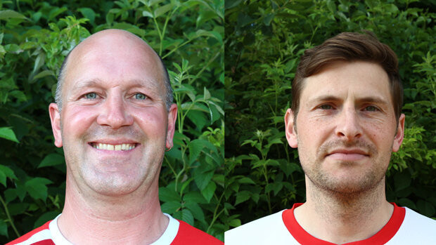Von der Verpflichtung der von Franz Aschenbrenner (links) und Christoph Seiderer als gleichberechtigtes Trainerduo erhoffen sich die Verantwortlich bei der SpVgg Lam neue Impulse für die Mannschaft.