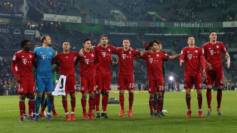 Punktgleich mit dem BVB: Die Bayern können feiern.