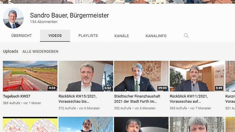 Bürgermeister Bauer erklärt in Videos aktuelle Themen.
