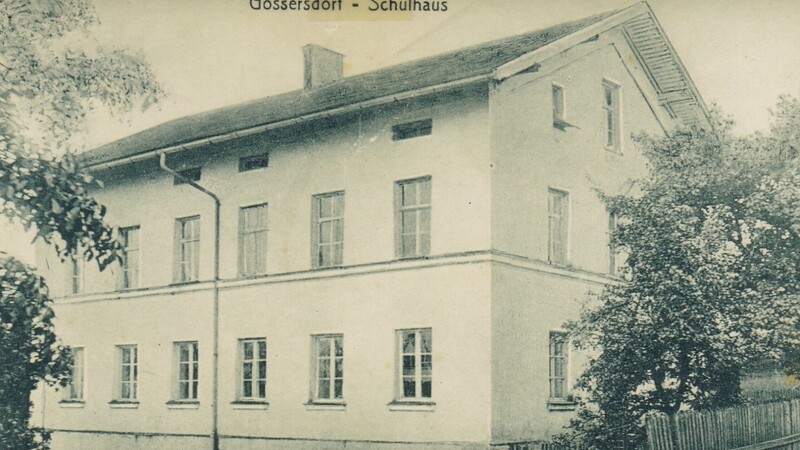 Das einstige Schulhaus in Gossersdorf, heute im Privatbesitz.