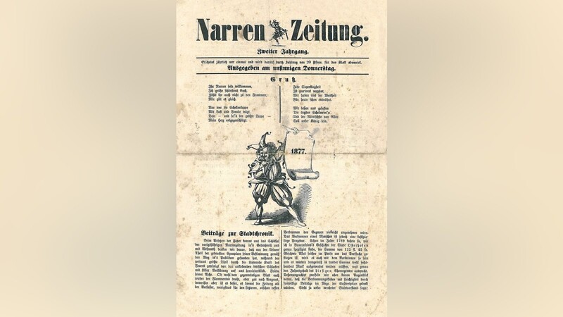 Eine 1877 in Karl Dietrichs Hofbuchdruckerei herausgegebene Narren-Zeitung berichtet erstmals von Sozialdemokraten in Osterhofen.