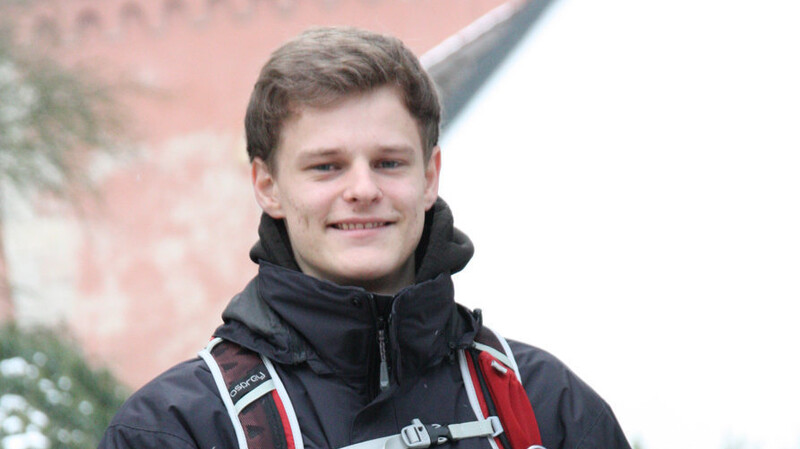 Bereit für das größte Abenteuer seines Lebens: Matthias Klima (18).