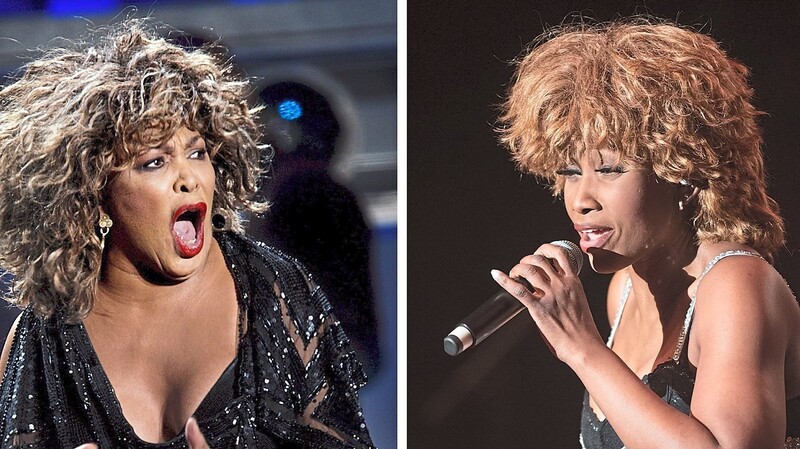 Verwechslungsgefahr (v. l.): Tina Turner (bei einem Konzert 2009) und Turner-Darstellerin Coco Fletcher (bei der Premiere "Simply the best", 2017).
