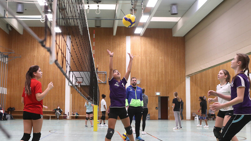 Die 40 Kinder, die am Samstag aus ganz Bayern zum "Volley Kids Day" nach Landshut kamen, konnten Spielerfahrung sammeln und von Profi-Trainern des Bayerischen Volleyball-Verbands lernen.