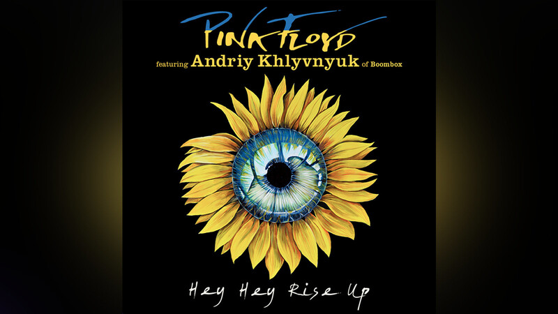Dieses von Pink Floyd herausgegebene Foto zeigt das Titelbild des Stücks "Hey Hey Rise Up", das zur Unterstützung der Menschen in der Ukraine veröffentlicht wurde.