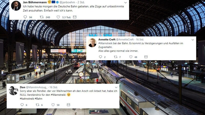 Die Reaktionen auf die Zugausfälle fielen auf Twitter sehr unterschiedlich aus.