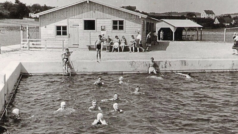 Das Freibad unweit der Waschmühle war auch im Sommer 1962 Anziehungspunkt für Jung und Alt, auch aus der gesamten Umgebung. Viele Kinder lernten dort das Schwimmen.