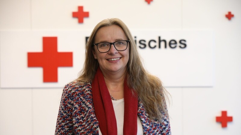 Elke Frank(54) ist seit Jahresanfang neue Landesgeschäftsführerin beim Bayerischen Roten Kreuz (BRK).