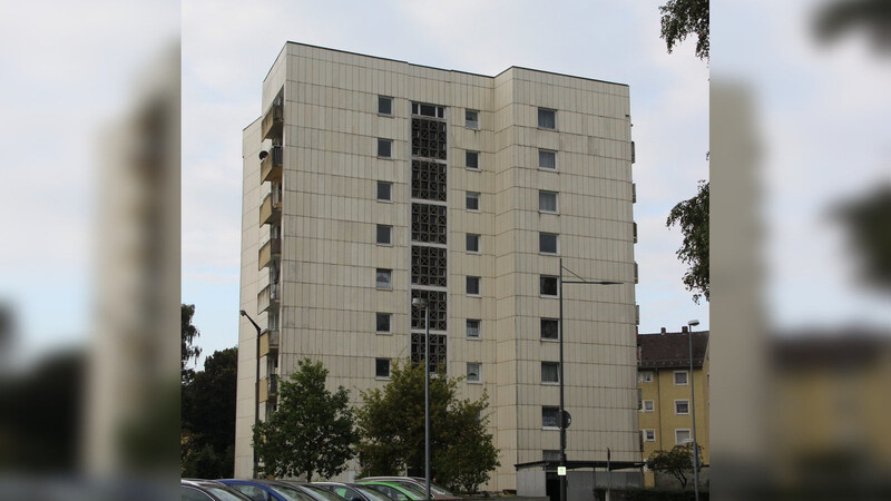 Das Hochhaus an der Arberstraße in Straubing.