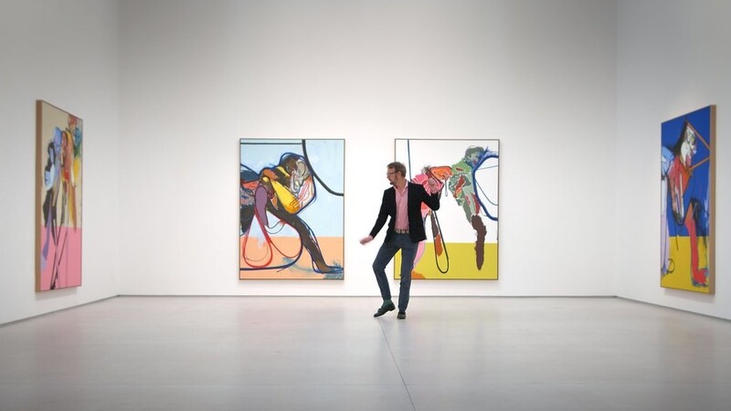 Daniel Richter ist gut drauf, tanzt durch die Galerie. Es läuft ja auch prächtig für den Künstler. Und klar sieht er die Problematik des Kunstmarkts. Das macht ihn sympathisch.