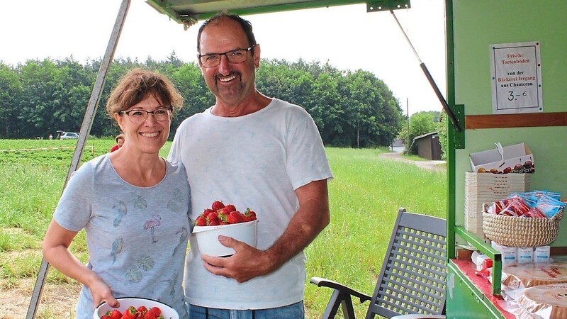 Erdbeeren schmecken ihnen in allen Variationen, erzählen Ursula Lagger und Gerhard Fisch.