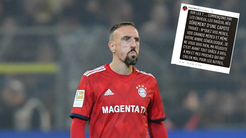 Frank Ribéry ist via Twitter mit markigen Worten auf seine Kritiker losgegangen.