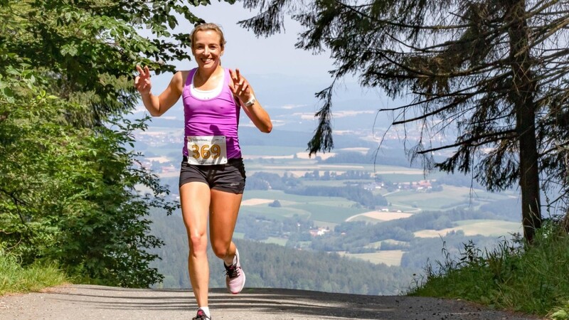 Sabine Prager, schnellste Dame über den Hadriwa-Rattenberger Höhenweg- trail.