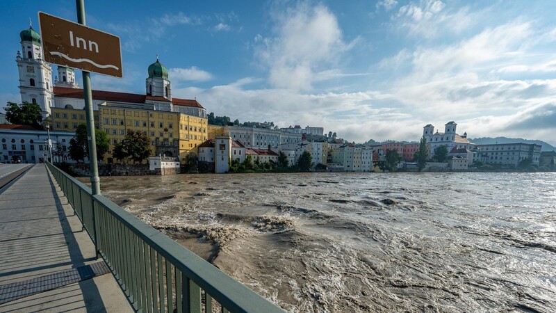 Der Inn ist einer von drei Flüssen, der durch Passau fließt. Nicht selten kam es dort in der Vergangenheit zu Hochwasser.