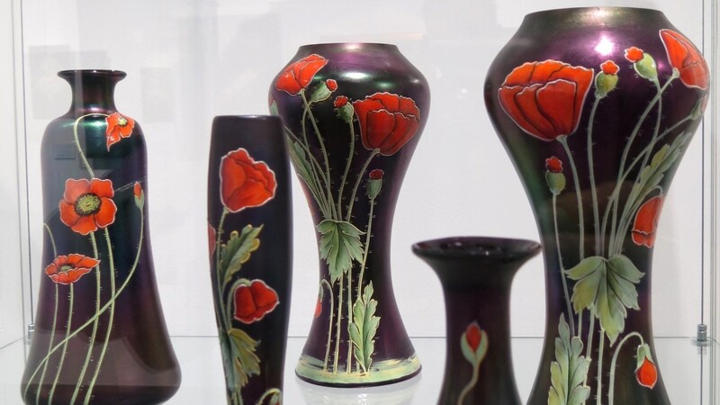 Betty Heldrichs Jugendstilglas für die Glashüttenwerke Poschinger