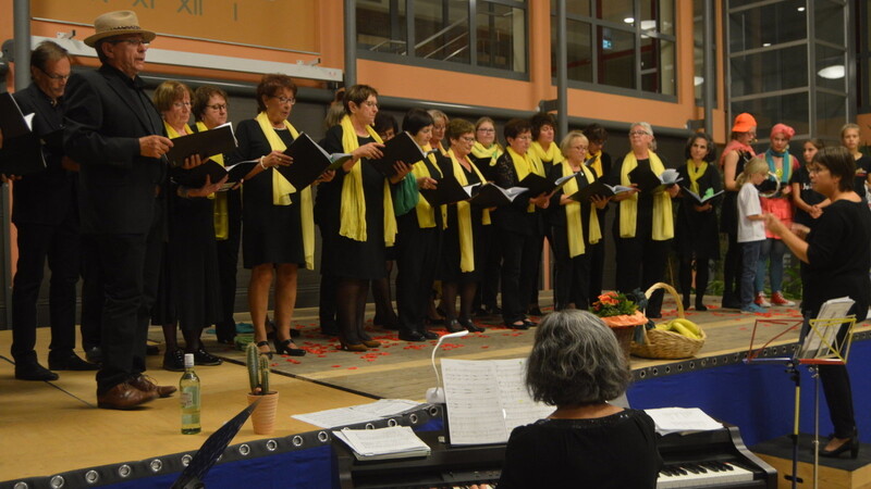 In vielen Stilrichtungen ist der Chor der Liedertafel zu Hause - hier beim "Banana Boat Song".