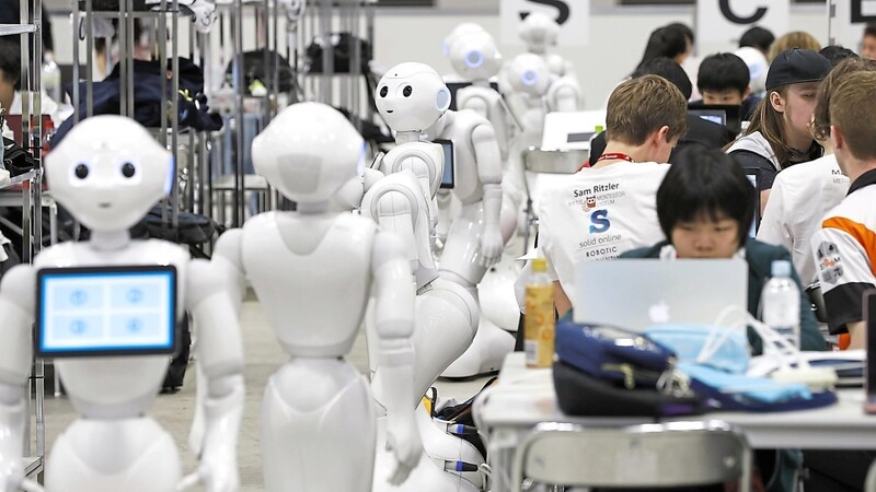 Die Robotermesse "World Robot Summit" 2018 in Tokio hat gezeigt, wie Menschen und Roboter miteinander leben und arbeiten können.