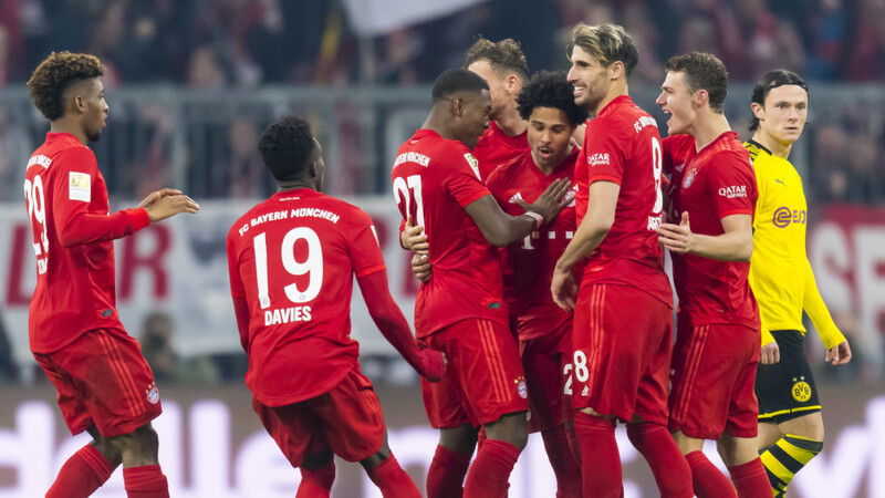 Der FC Bayern gewinnt das Topspiel gegen Borussia Dortmund mit 4:0.