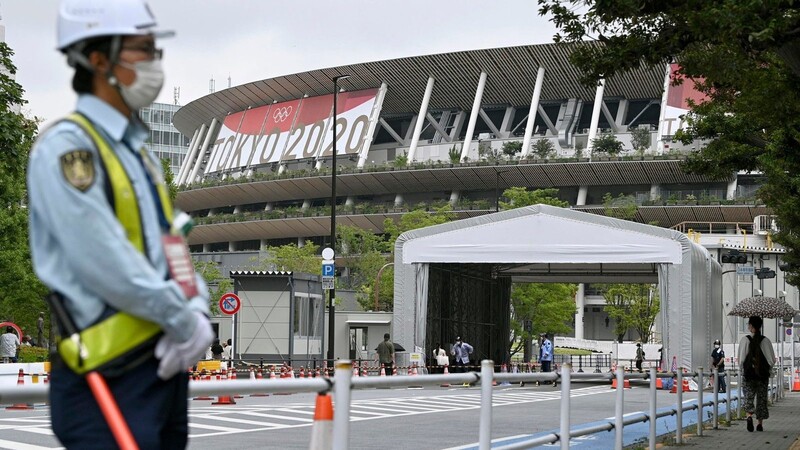 Das Nationalstadion in Tokio wird während der Olympischen Spiele leer bleiben.