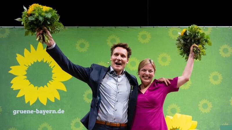 Die beiden Fraktionsvorsitzenden im bayerischen Landtag, Ludwig Hartmann und Katharina Schulze, führen die Grünen auch in die Wahl im kommenden Jahr.