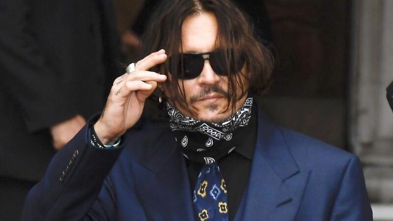 Johnny Depp auf dem Weg ins Londoner Gericht.
