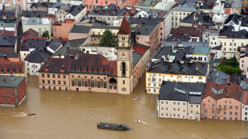 Das Hochwasser in Passau 2013. (Archivbild)