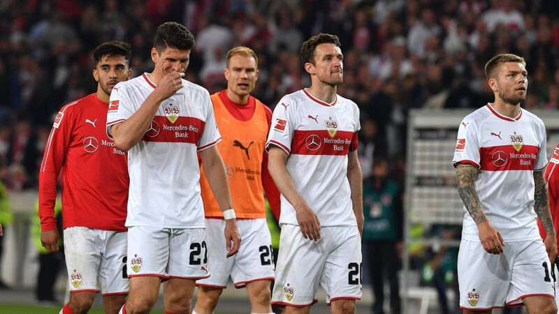 Niedergeschlagen: Das Team des VfB Stuttgart nach dem Remis gegen Union Berlin