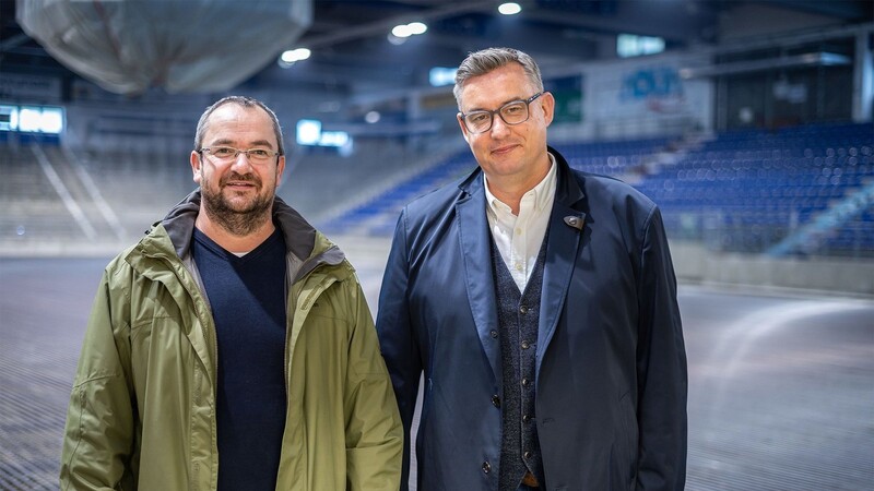 Ihre Amtszeit als Vorstände des EHC Straubing geht zu Ende: Hannes Süß (links) und Markus Böhm.