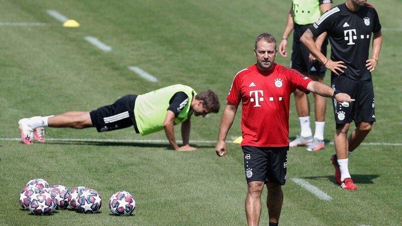 Die heiße Phase beginnt: Trainer Hansi Flick bereitet den FC Bayern auf das Champions-League-Turnier vor.