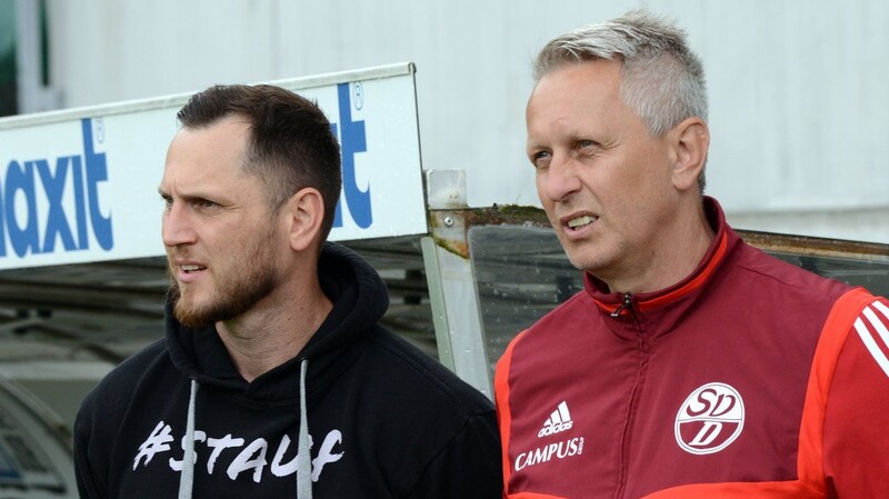 Sind nicht ganz zufrieden mit dem bisherigen Saisonverlauf: Donaustaufs Trainer Richard Slezak (rechts) und sein Assistent Blazej Majewski.