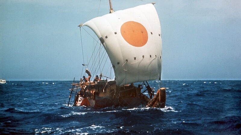 Mit dem Papyrusboot "Ra II." segelte der norwegische Forscher Thor Heyerdahl von Marokko bis nach Barbados.