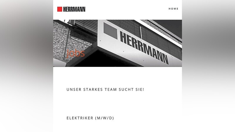 Die Herrmann AG hat die Lektion gelernt: Die aktuellen Stellenausschreibungen auf der Homepage sind mit dem Zusatz "männlich, weiblich, divers" versehen.