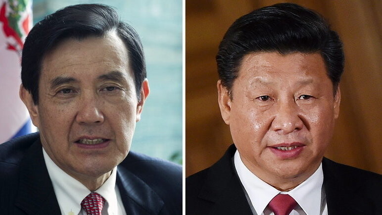 Taiwan und China bewegen sich in einem ersten Schritt aufeinander zu. Am Samstag findet ein Singapur ein Treffen zwischen Taiwans Präsident Ma Ying-Jeou (li.) und Chinas Präsident Xi Jinping (re.) statt.