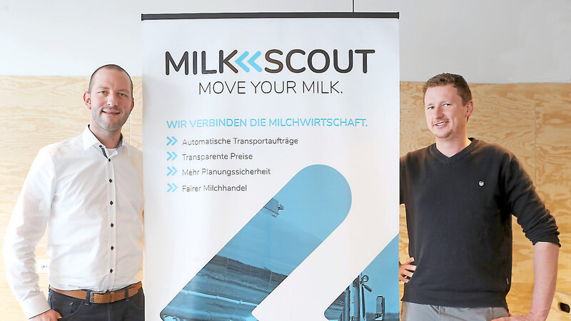 Andreas Hoferer (links) und Franz Kirchisner sind bereits in Kontakt mit zahlreichen Molkereien, um die Vermittlungsplattform an den Start zu bringen. Außerdem steht "Milkscout" auch stetig in regem Austausch mit der Hochschule.