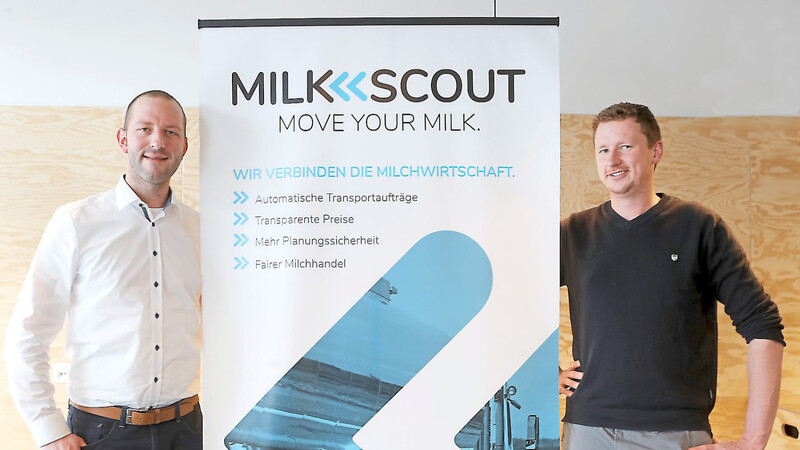 Andreas Hoferer (links) und Franz Kirchisner sind bereits in Kontakt mit zahlreichen Molkereien, um die Vermittlungsplattform an den Start zu bringen. Außerdem steht "Milkscout" auch stetig in regem Austausch mit der Hochschule.